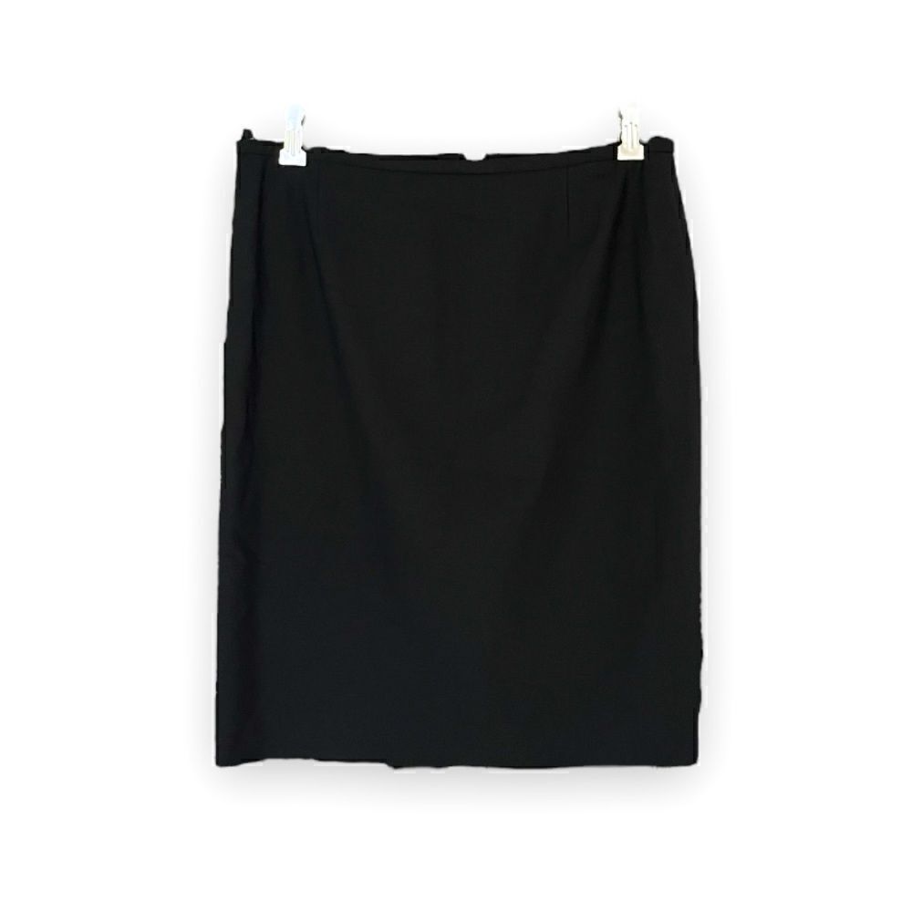 ARMANI COLLEZIONI | Black Virgin Wool Suit Skirt (8)